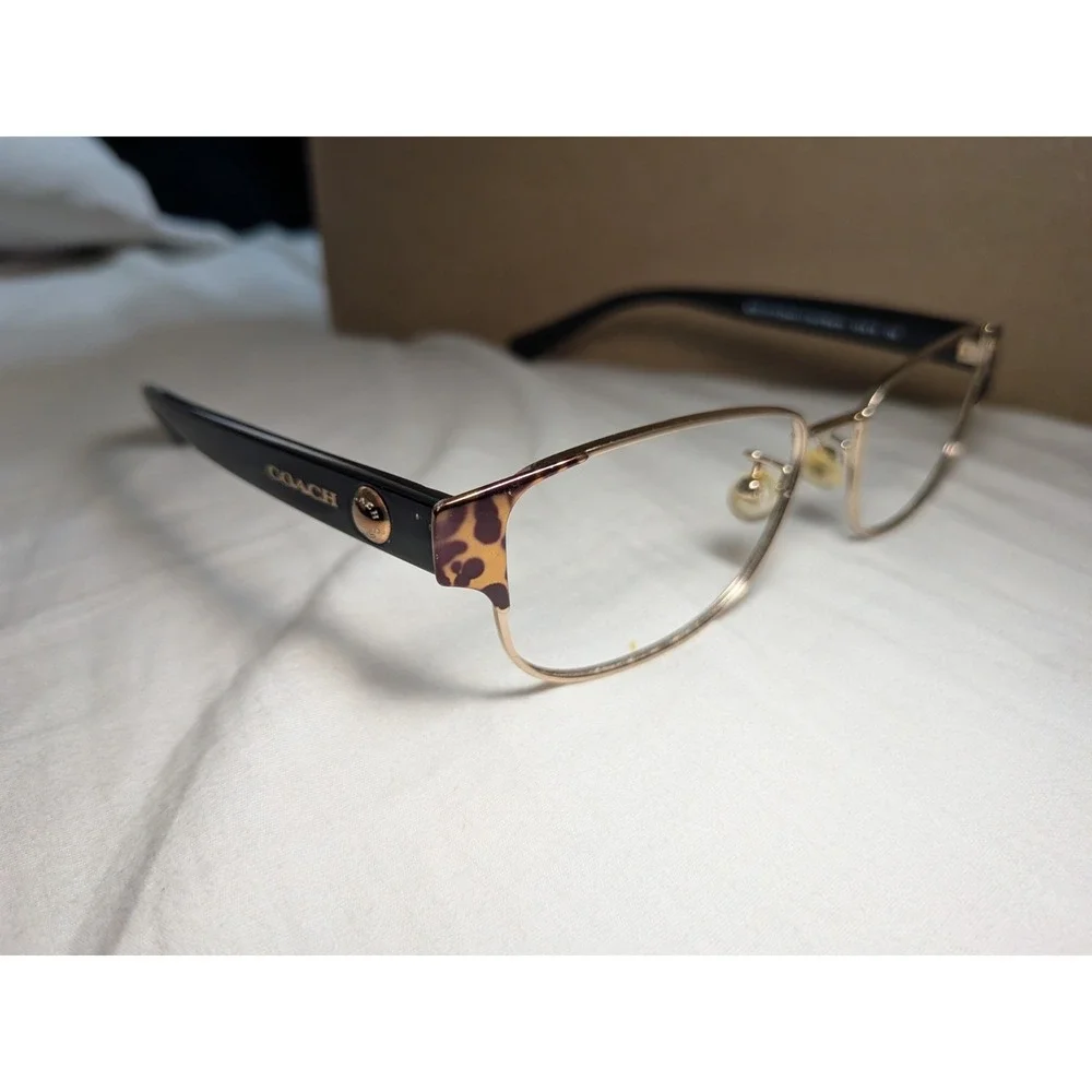 Coach Eyeglasses FRAME HC 5079 9256 (Wild Beast Lt Gold/Black) 53-16-135 FRAMES